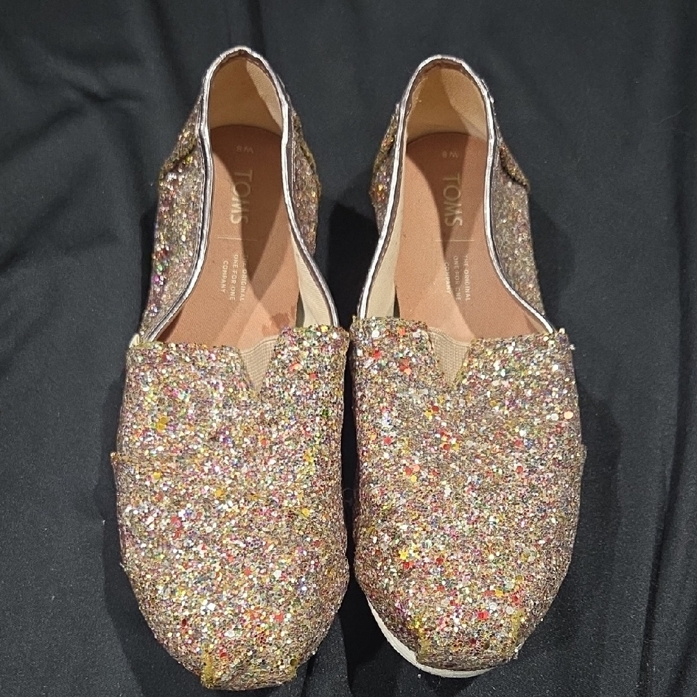 TOMS Women's Glitter Loafers